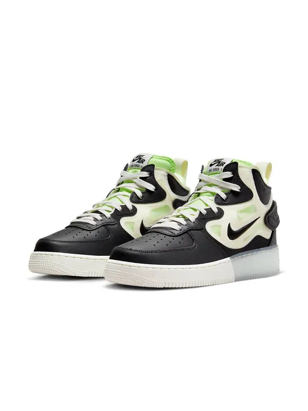 Кроссовки air force 1 mid react Nike — изображение 3 из 4, черный/зеленый