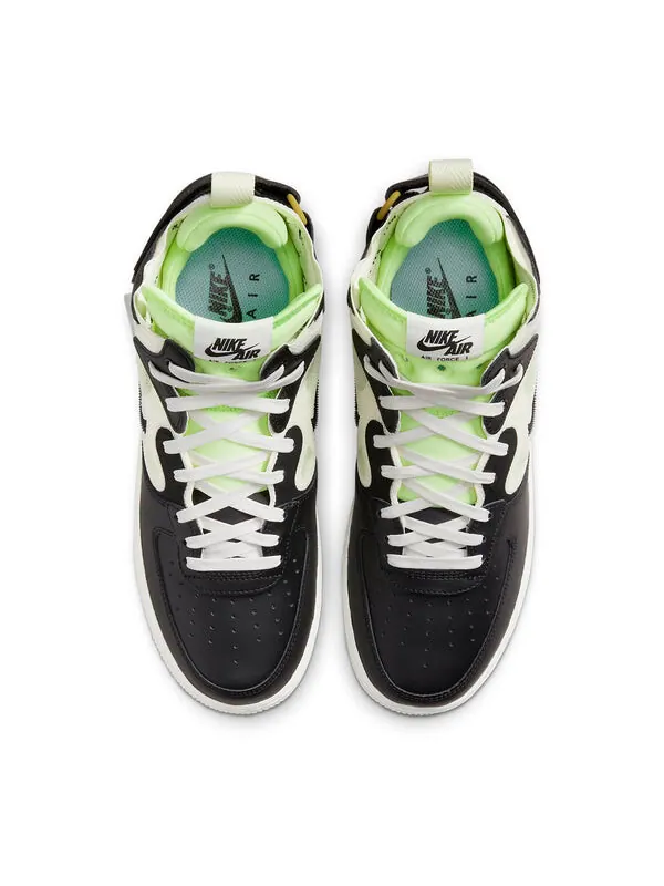 Кроссовки air force 1 mid react Nike — изображение 4 из 4, черный/зеленый