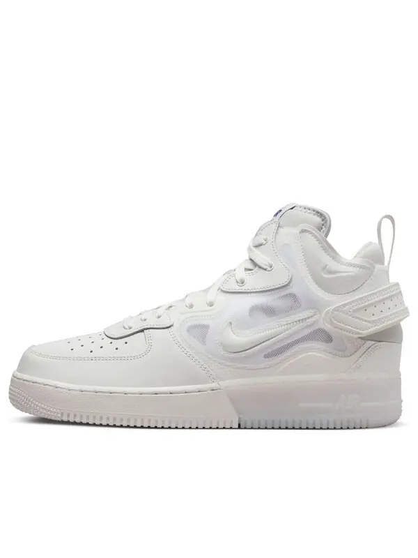 Кроссовки air force 1 mid react 'summit white' Nike — изображение 1 из 4, белый