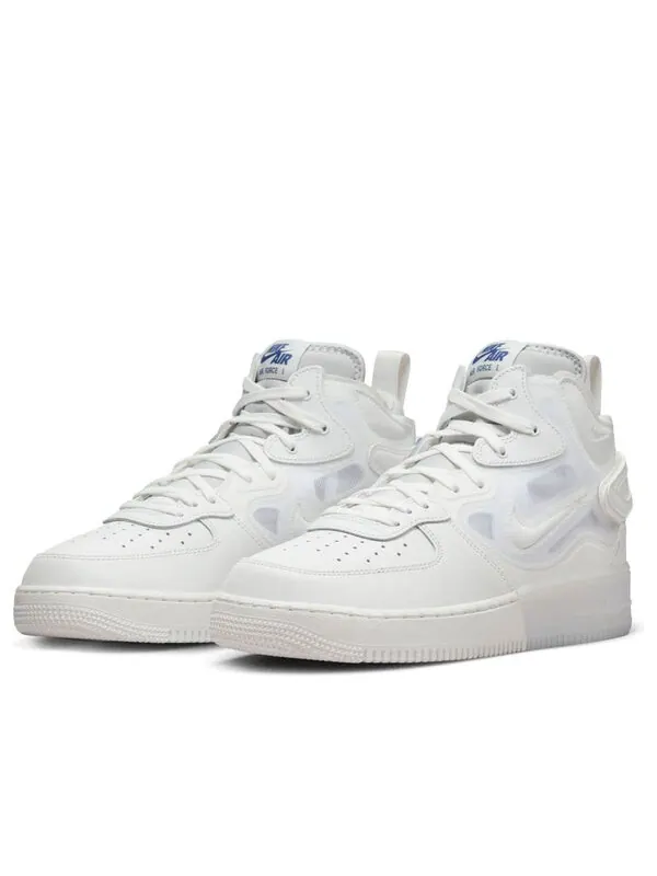 Кроссовки air force 1 mid react 'summit white' Nike — изображение 3 из 4, белый