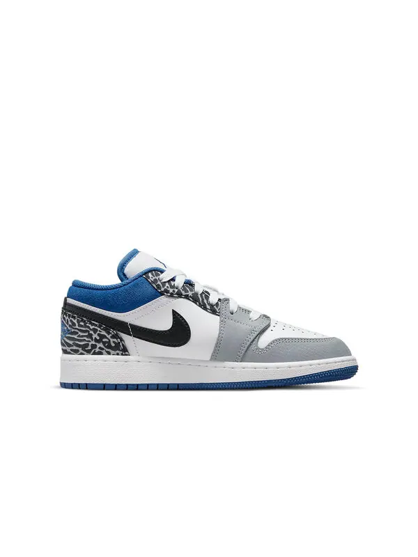 Кроссовки 1 low se Air Jordan — изображение 2 из 4, белый/серый/синий/черный