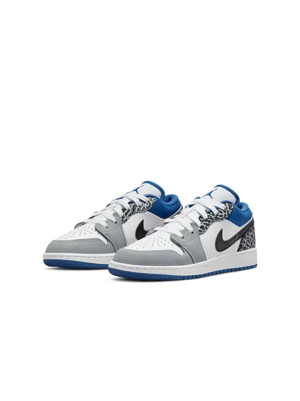 Кроссовки 1 low se Air Jordan — изображение 3 из 4, белый/серый/синий/черный