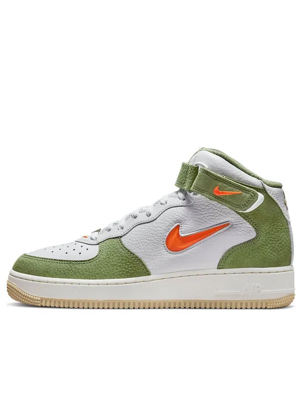 Кроссовки air force 1 mid qs Nike — изображение 1 из 4, белый/зеленый/оранжевый