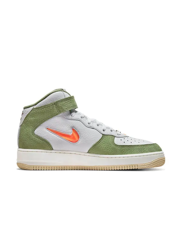 Кроссовки air force 1 mid qs Nike — изображение 2 из 4, белый/зеленый/оранжевый