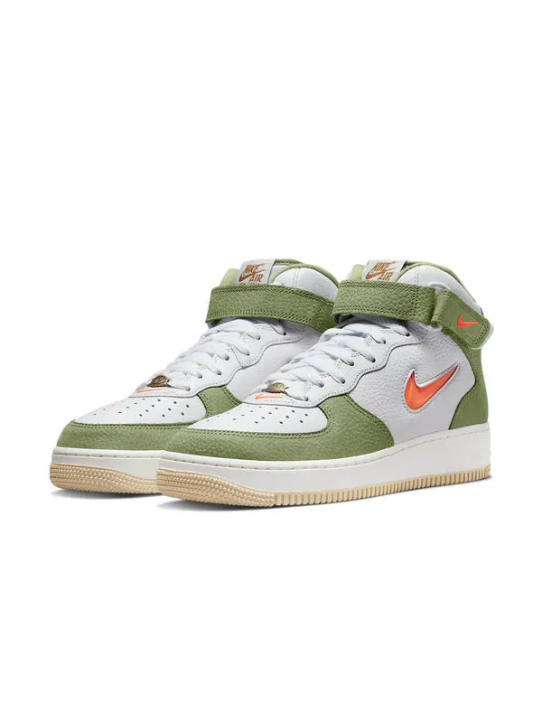 Кроссовки air force 1 mid qs Nike — изображение 3 из 4, белый/зеленый/оранжевый