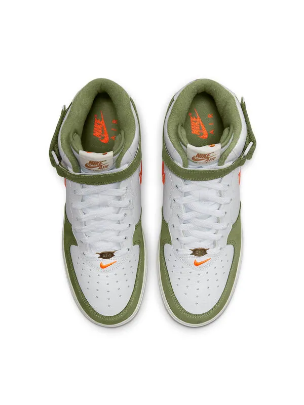 Кроссовки air force 1 mid qs Nike — изображение 4 из 4, белый/зеленый/оранжевый