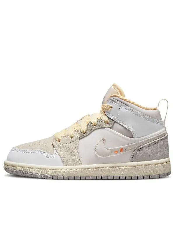 Кроссовки 1 mid se craft Air Jordan — изображение 1 из 4, белый/серый/серый