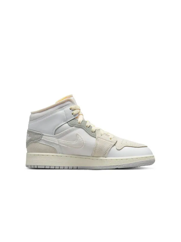 Кроссовки 1 mid se craft Air Jordan — изображение 2 из 4, белый/серый