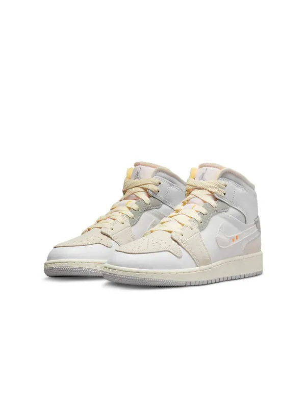 Кроссовки 1 mid se craft Air Jordan — изображение 3 из 4, белый/серый