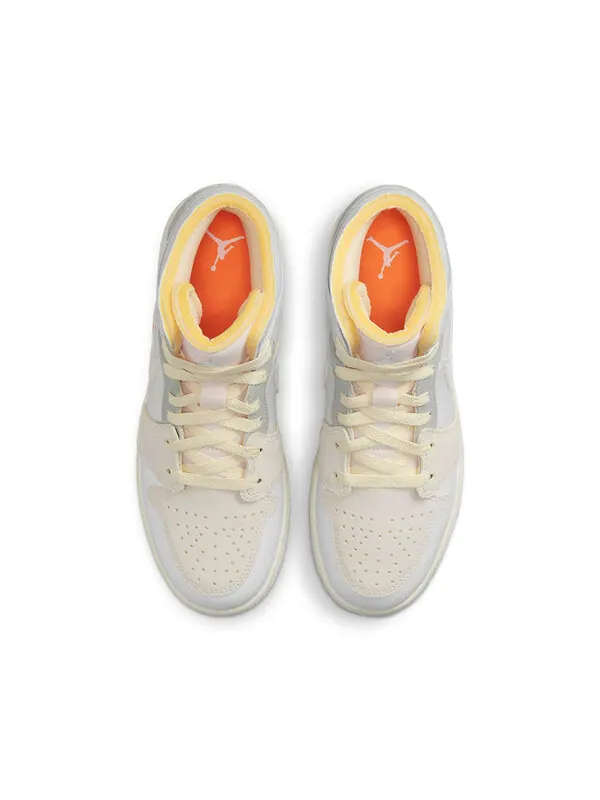 Кроссовки 1 mid se craft Air Jordan — изображение 4 из 4, белый/серый
