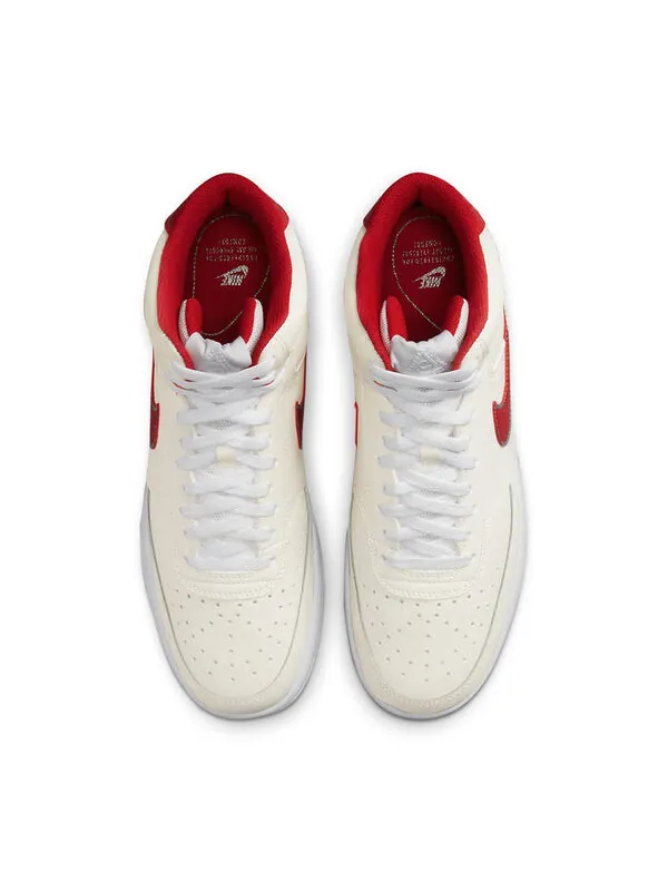 Кроссовки Court Vision Mid Top кроссовки красные Nike — изображение 4 из 4, белый/красный