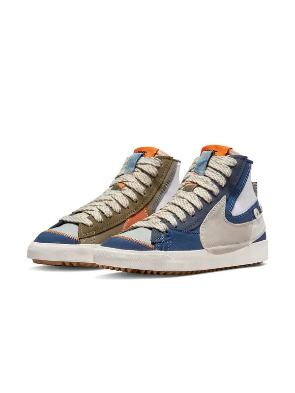 Кроссовки blazer mid '77 jumbo 'voodoo - grey fog phantom' Nike — изображение 3 из 4, серый/синий/коричневый