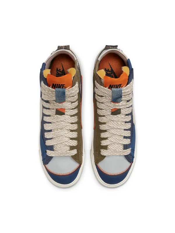 Кроссовки blazer mid '77 jumbo 'voodoo - grey fog phantom' Nike — изображение 4 из 4, серый/синий/коричневый