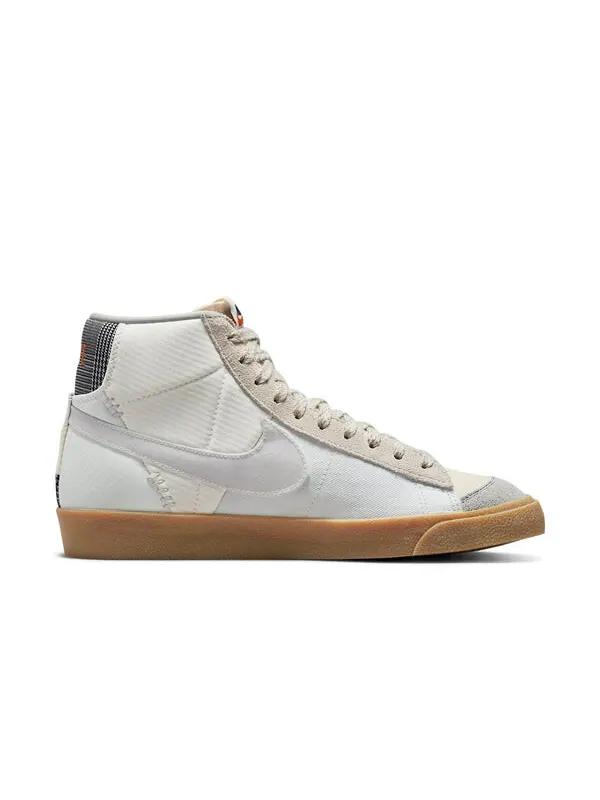 Кроссовки blazer mid '77 vintage 'voodoo - sail grey' Nike — изображение 2 из 4, серый/белый