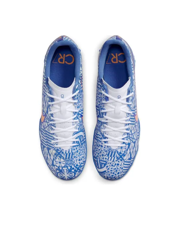 Кроссовки zoom mercurial vapor 15 academy cr7 tf 'blue white' Nike — изображение 4 из 4, синий/белый