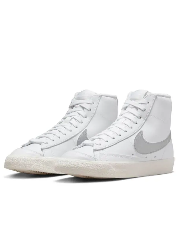 Кроссовки blazer mid '77 ess 'white gray' Nike — изображение 3 из 4, белый/серый