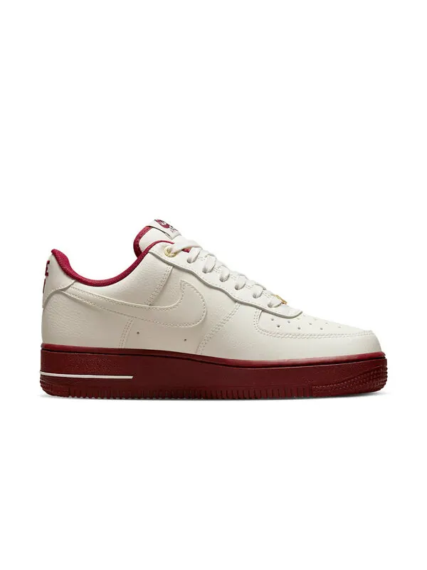 Кроссовки air force 1 '07 se '40th anniversary - sail team red' Nike — изображение 2 из 4, белый/красный
