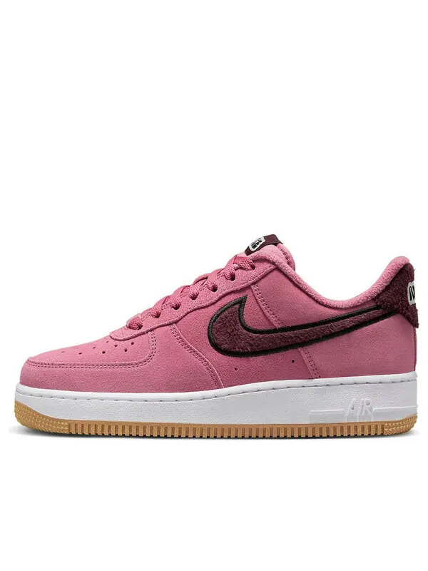Кроссовки air force 1 low '07 se 'desert berry gum fleece' Nike — изображение 1 из 4, черный-бордовый-белый