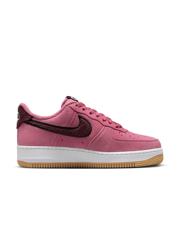 Кроссовки air force 1 low '07 se 'desert berry gum fleece' Nike — изображение 2 из 4, черный-бордовый-белый