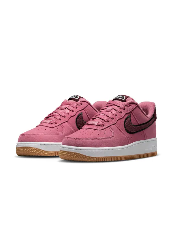 Кроссовки air force 1 low '07 se 'desert berry gum fleece' Nike — изображение 3 из 4, черный-бордовый-белый
