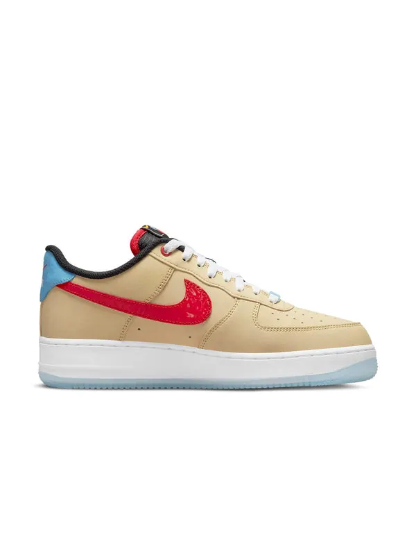 Кроссовки air force 1 '07 lv8 'satellite' Nike — изображение 2 из 4, коричневый/красный/синий