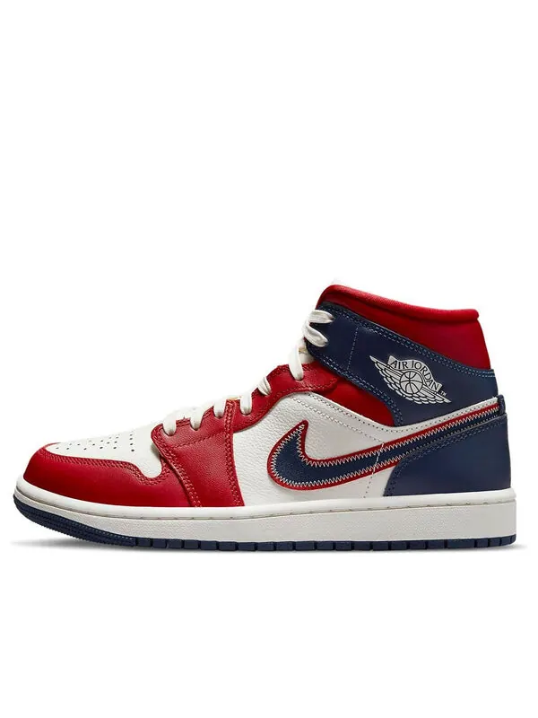 Кроссовки 1 средний размер Air Jordan — изображение 1 из 4, белый/красный/синий