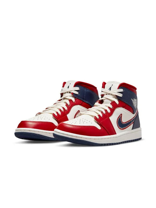 Кроссовки 1 средний размер Air Jordan — изображение 3 из 4, белый/красный/синий