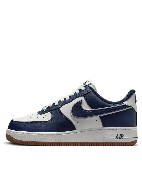Кроссовки air force 1 '07 lv8 'college pack - midnight navy' Nike — изображение 1 из 4, белый/синий