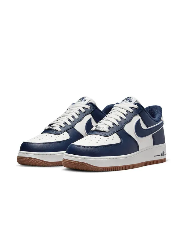 Кроссовки air force 1 '07 lv8 'college pack - midnight navy' Nike — изображение 3 из 4, белый/синий