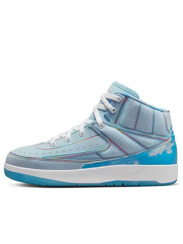 Кроссовки 2 ретро Air Jordan — изображение 1 из 4, синий/белый-мульти