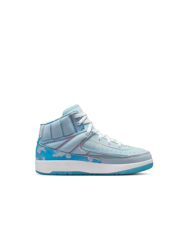 Кроссовки 2 ретро Air Jordan — изображение 2 из 4, синий/белый-мульти