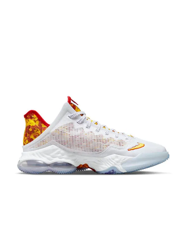 Кроссовки flintstone x lebron 19 low ep 'magic fruity pebbles' Nike — изображение 2 из 4, белый/красный