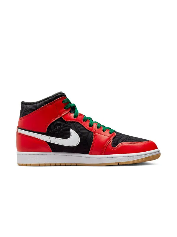 Кроссовки 1 средний размер Air Jordan — изображение 2 из 4, красный