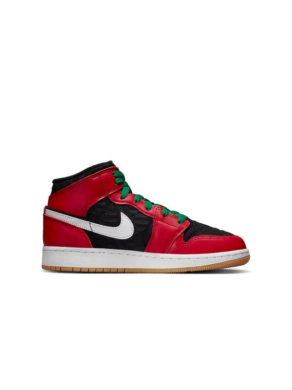 Кроссовки 1 средний размер Air Jordan — изображение 2 из 4, красный/зеленый/черный