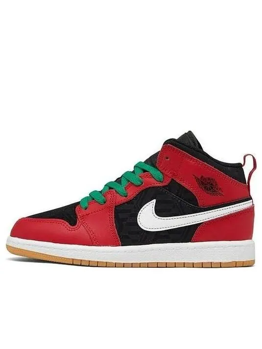 Кроссовки 1 средний размер Air Jordan — изображение 1 из 4, черный/белый//красный