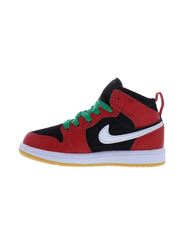 Кроссовки 1 средний размер Air Jordan — изображение 2 из 4, черный/белый//красный