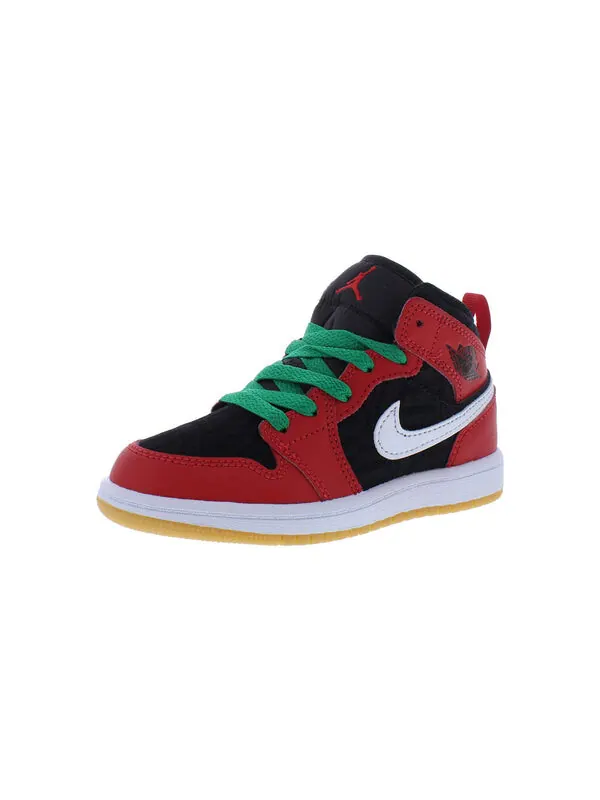 Кроссовки 1 средний размер Air Jordan — изображение 4 из 4, черный/белый//красный