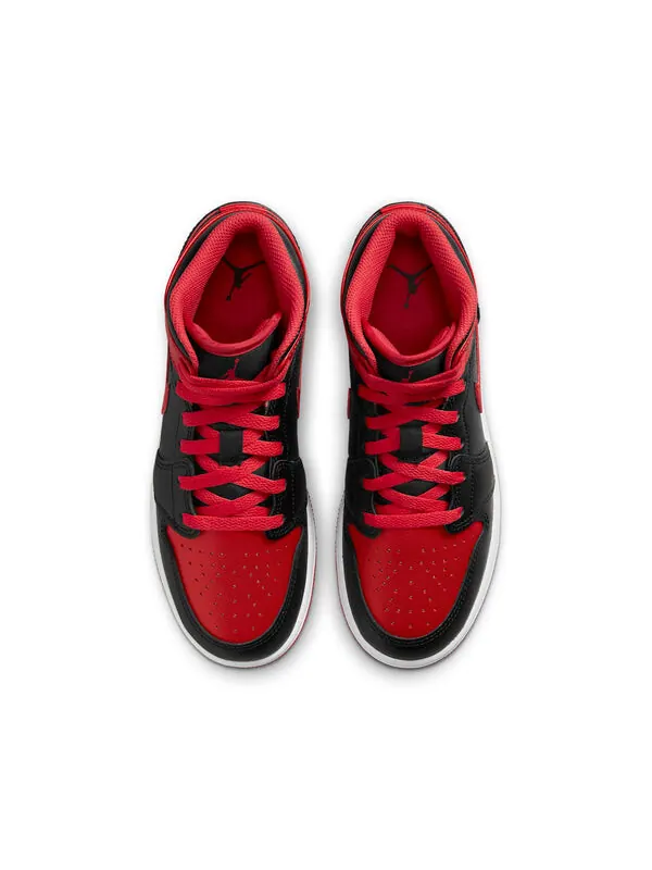Кроссовки 1 средние Air Jordan — изображение 3 из 4, черный/красный/белый