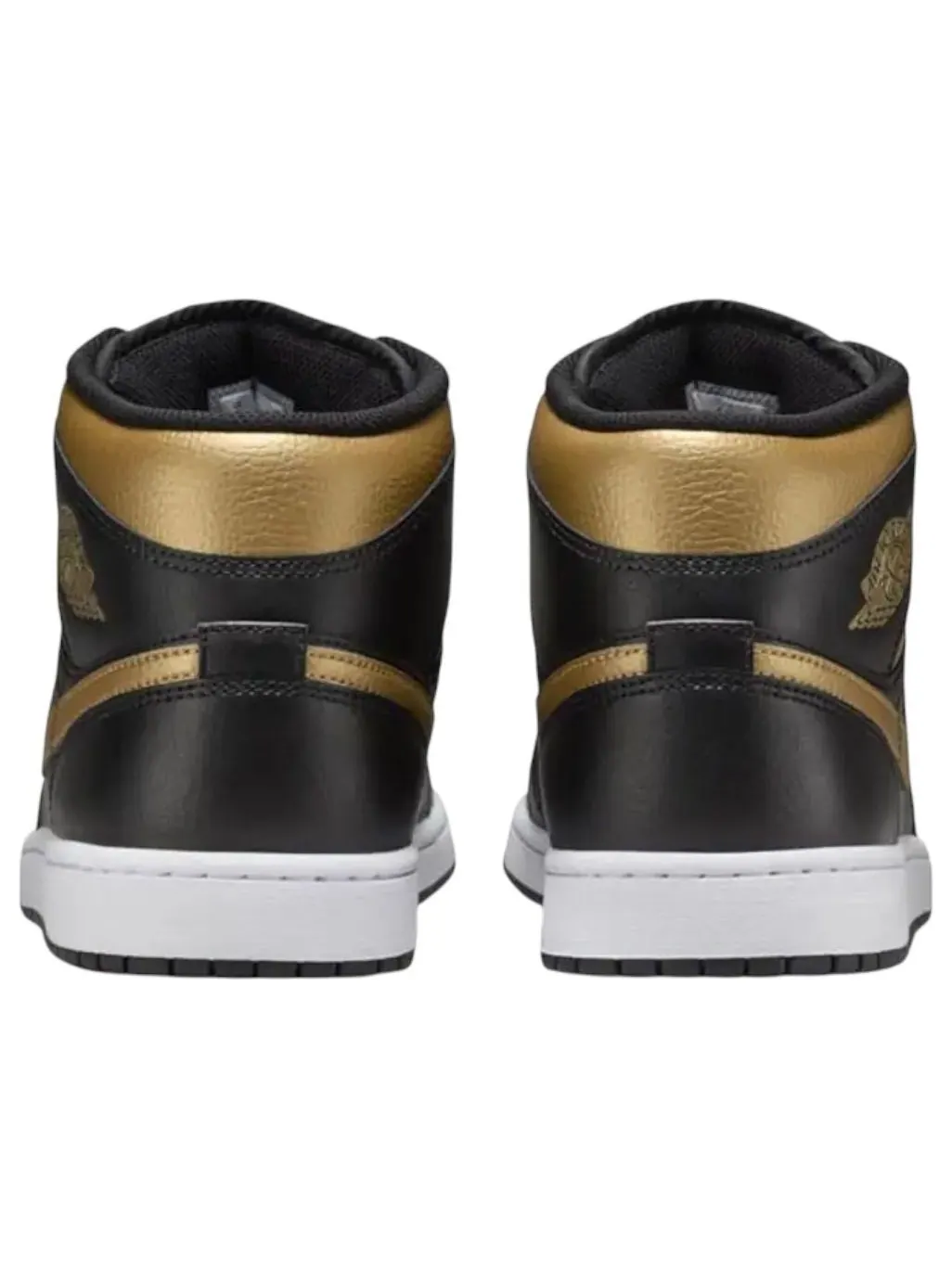 (GS) Air Jordan 1 Mid 'Black Metallic Gold' — изображение 4 из 4