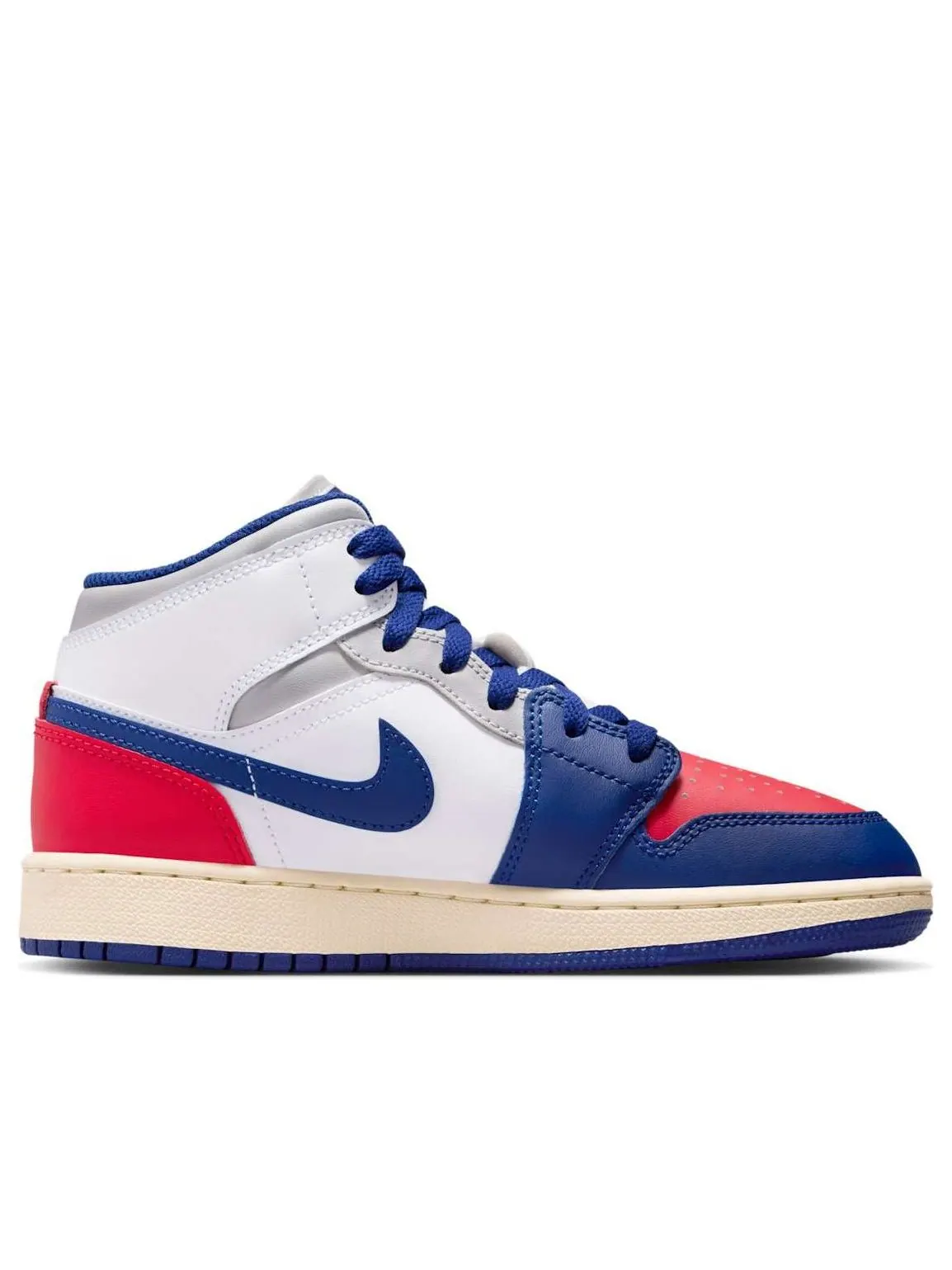 Кроссовки (GS) Air Jordan 1 Mid 'Rare Air' — изображение 2 из 6, белый