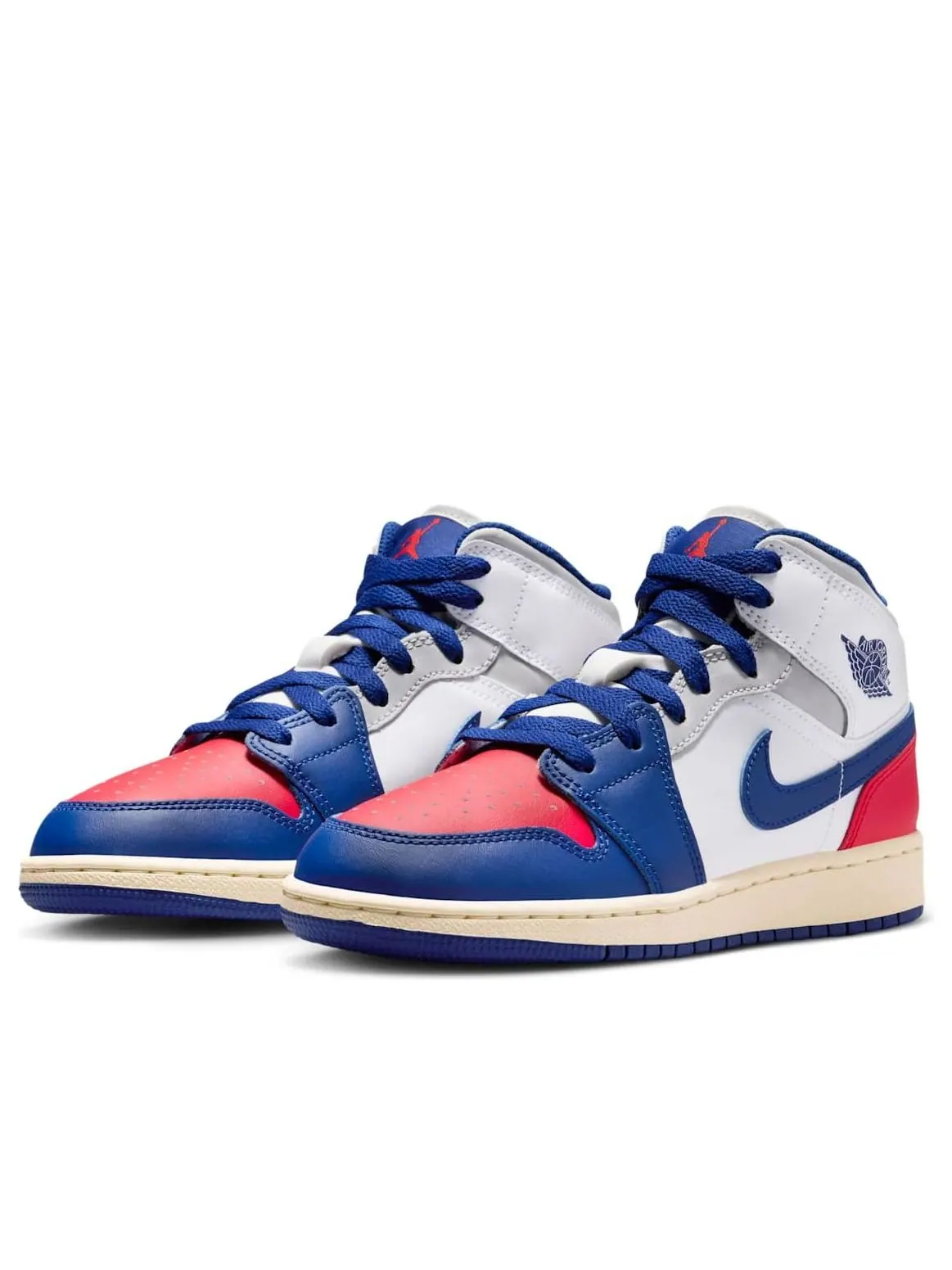 Кроссовки (GS) Air Jordan 1 Mid 'Rare Air' — изображение 3 из 6, белый