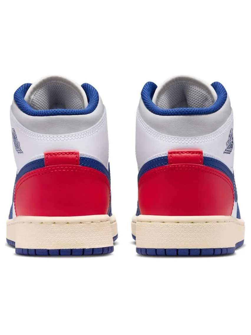 Кроссовки (GS) Air Jordan 1 Mid 'Rare Air' — изображение 5 из 6, белый