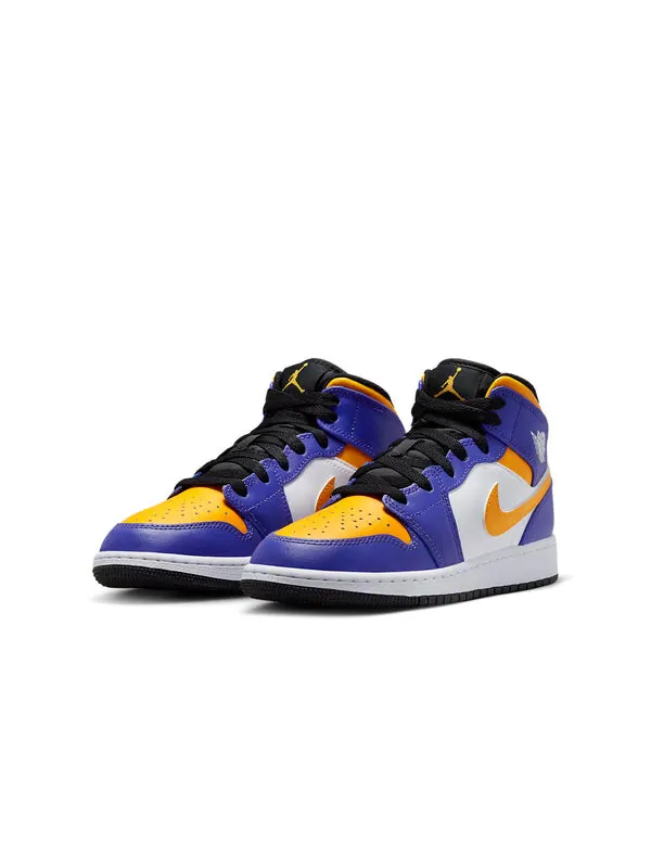 Кроссовки 1 средние Air Jordan — изображение 3 из 4, голубой