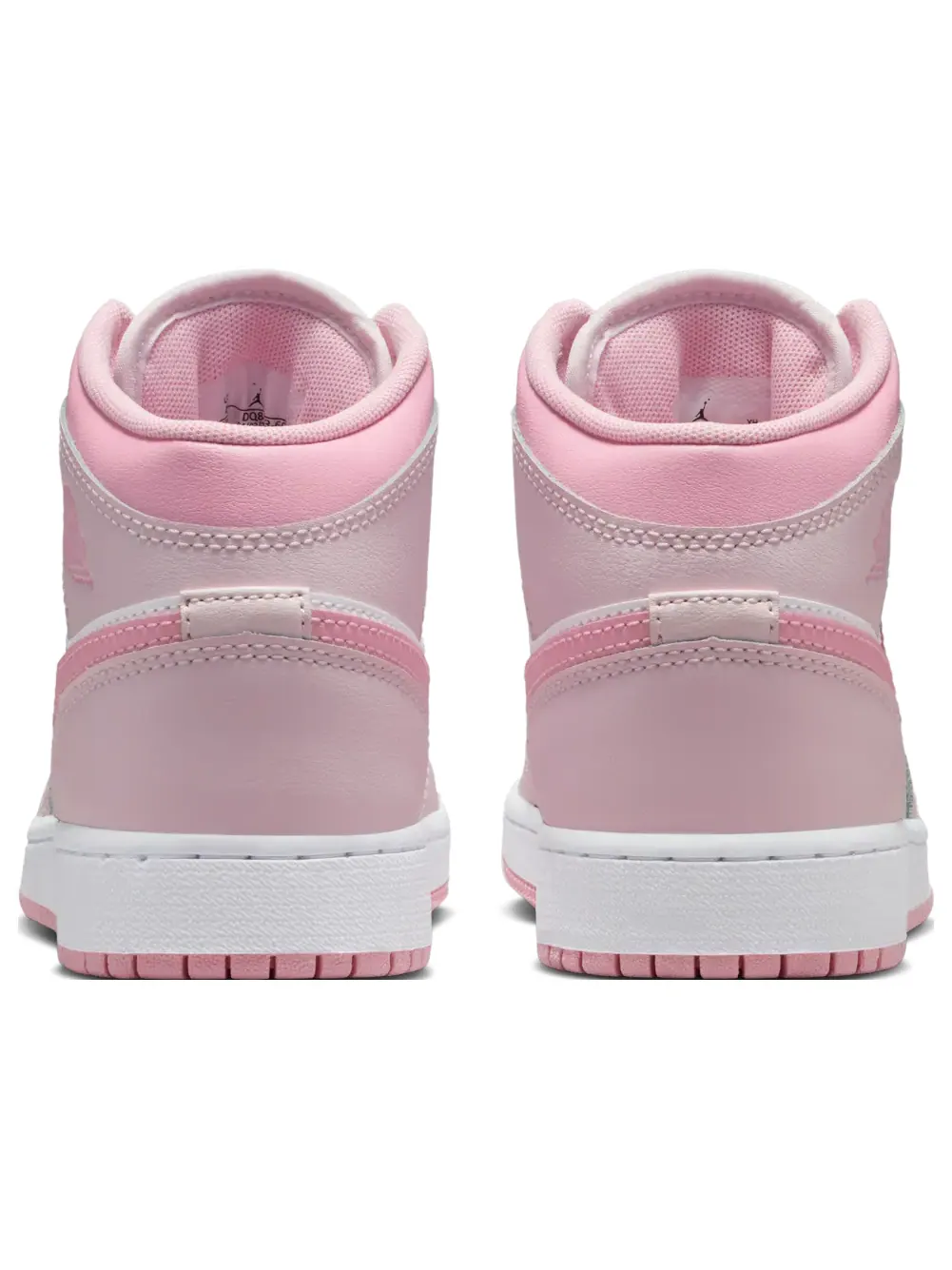 Кроссовки (GS) Air Jordan 1 Mid 'Pearl Pink White' — изображение 3 из 7, розовый