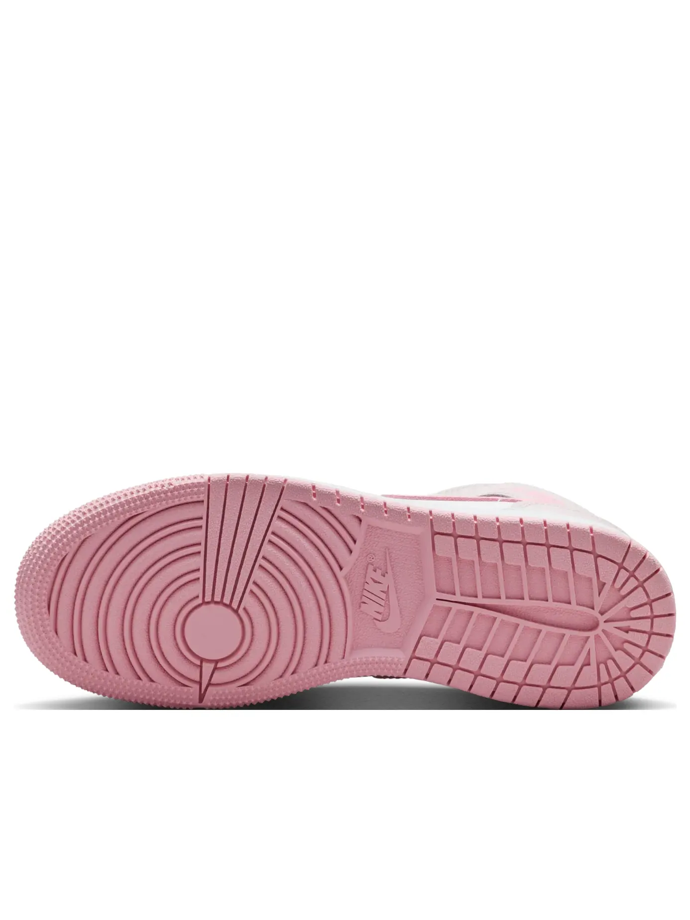 Кроссовки (GS) Air Jordan 1 Mid 'Pearl Pink White' — изображение 7 из 7, розовый