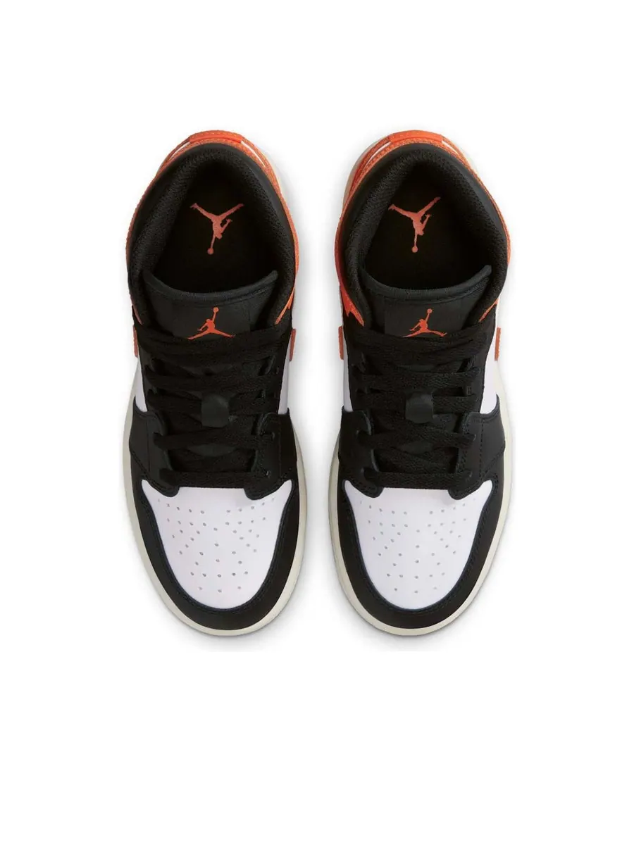 Кроссовки (GS) Air Jordan 1 Mid 'Shattered Backboard' — изображение 2 из 6, оранжевый