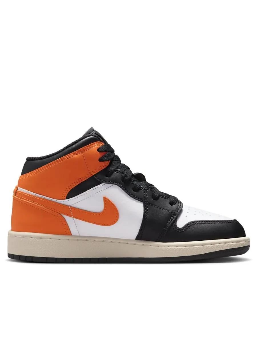 Кроссовки (GS) Air Jordan 1 Mid 'Shattered Backboard' — изображение 6 из 6, оранжевый