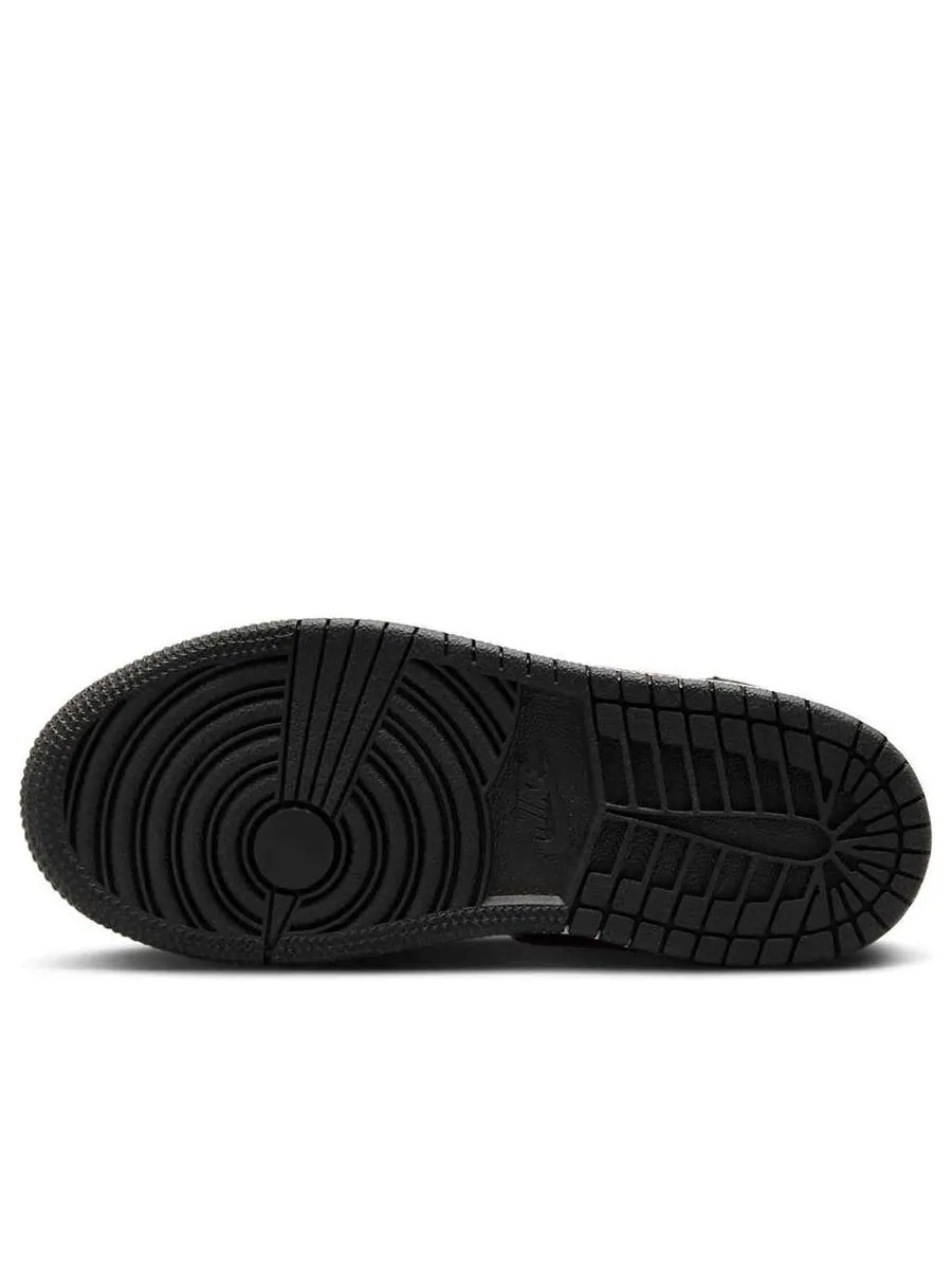 Кроссовки (PS) Air Jordan 1 Mid 'Bred Twist' — изображение 6 из 6, черный