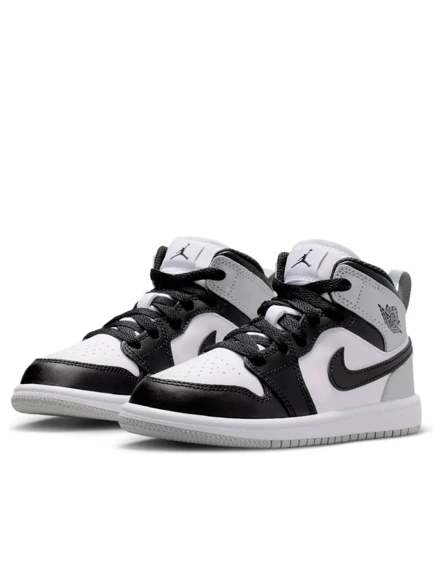 Кроссовки (PS) Air Jordan 1 Mid 'Barons' — изображение 3 из 6, серый