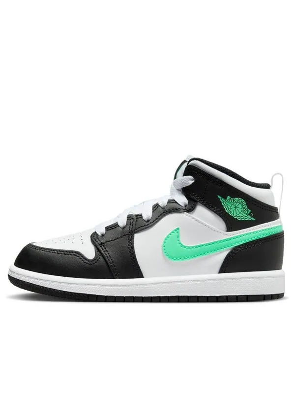 Кроссовки 1 средние Air Jordan — изображение 1 из 4, белый/черный/зеленый